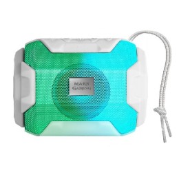 ÷ Altavoz bluetooth portable mas gaming msbax white 10w radio fm, puerto usb y microsd iluminacion rgb