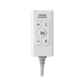 ÷ Tarjeta de sonido usb 7.1 mars gaming msc2 white sonido profesional conexion jack 3.5mm y puerto usb