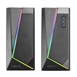 ÷ Altavoces 2.0 bluetooth mars gaming ms7 black 20w rms iluminacion rgb dinamico procesador dsp