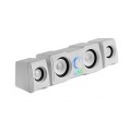 ÷ Altavoces 2.2 mars gaming ms22w sistema de doble subwoofer 35w rgb flow conexion jack 3.5mm color bl