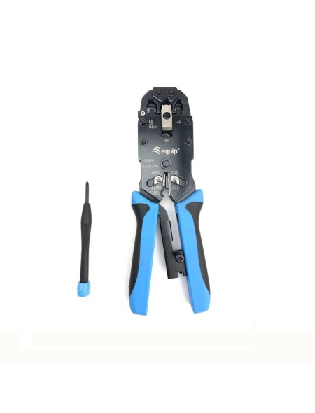 ÷ Crimpadora profesional rj11-rj12-rj45 equip 129409