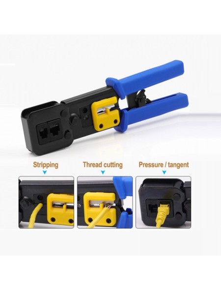 ÷ Crimpadora multi modular rj45 / rj11 equip 129410