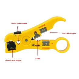 ÷ Herramienta pelacables universal rg59 utp/stp equip 129411