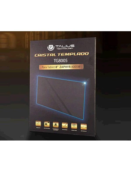 Cristal Templado Talius protector Tg8005 / 8 Pulg. / Tablet Zaphyr 8005w / 8004w