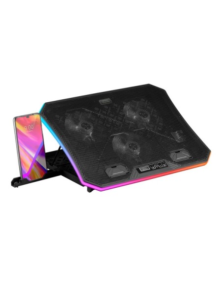 ÷ Base de refrigeracion para portatiles mars gaming mnbc6 con soporte adicional de movil/tablet para p