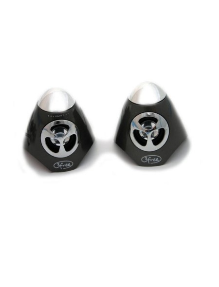 ÷ Altavoces 2.0 3free spk100w 2w+2w negro alimentacion por usb