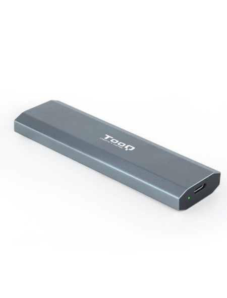 ÷ Caja externa m.2 usb-c tooq tqe-2223g para m.2 ngff/nvme usb 3.1 gen2 gris