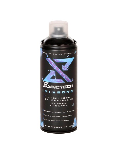 ÷ Synctech espuma activa diamond spray 400ml para limpieza de pantallas pulverizacion micronizada seca