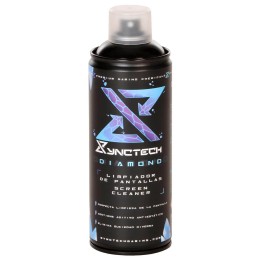 ÷ Synctech espuma activa diamond spray 400ml para limpieza de pantallas pulverizacion micronizada seca