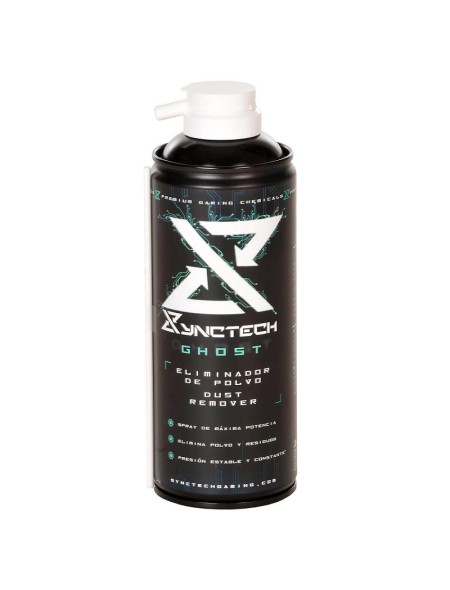 ÷ Synctech eliminador de polvo ghost spray 300ml alta presion canula de extension sin olor 8003s0020