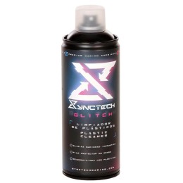 ÷ Synctech aerosol para plasticos glitch spray 400ml limpia reacondiciona y protege superficies plasti