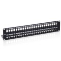 ÷ Patch panel vacio cat.6 apantallado 48 puertos keystone 2u