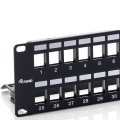 ÷ Patch panel vacio cat.6 apantallado 48 puertos keystone 2u