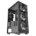 ÷ Caja e-atx torre gaming mars gaming mc-pro2 xxl black laeral creistal templado frontal rejilla con 3