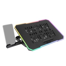 ÷ Base de refrigeracion para portatiles mars gaming mnbc7 6 ventiladres stand con 6posiciones soporte