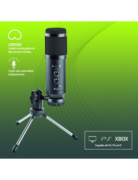 ÷ Microfono sobremesa ngs gmicx 110 unidireccional con tripode y conexion usb*