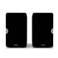 ÷ Altavoces 2.0 hifi pasivos aiwa sp-a100 color negro 2x70w rms conectores chapados en oro