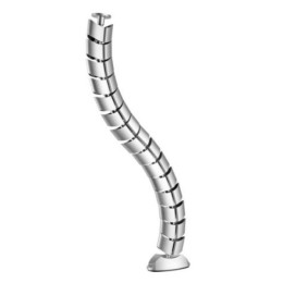÷ Organizador de cables equip 650862 de doble canal color plata