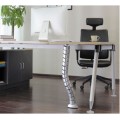 ÷ Organizador de cables equip 650862 de doble canal color plata
