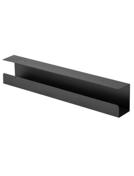 ÷ Organizador de gestion de cables equip 650863 color negro oculta cables y regletas de alimentacion