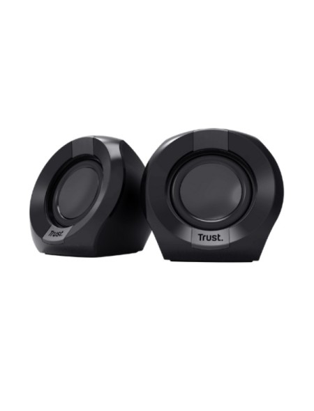 ÷ Altavoces 2.0 trust polo 25164 4w rms max 8w control de volumen jack 3.5 alimentados por usb color n