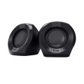 ÷ Altavoces 2.0 trust polo 25164 4w rms max 8w control de volumen jack 3.5 alimentados por usb color n