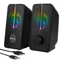 ÷ Altavoces 2.0 ngs gaming con iluminaci?n led rgb, 12w y conexi?n usb
