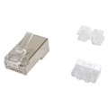 ÷ Kit 100 conectores rj45 equip categoria 6a apantallado 121147