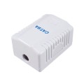 ÷ Roseta de superficie equip 235215 categoria 6a 1 hembra rj45 color blanco