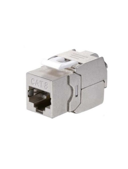 ÷ Kit 8 uds conector hembra rj45 ftp cat8.1 panel keystone