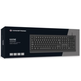 ÷ Teclado conceptronic kayne01es con lector dnie compatible con dni 3.0 y tarjeta sanitaria