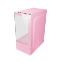 ÷ Caja microatx gaming mars gaming mc-sep pink doble cristal continuo mesh