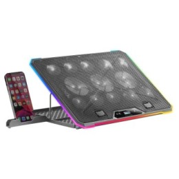 ÷ Base de refrigeracion para portatiles mars gaming mnbc13 con soporte de movil/tablet 13xfans