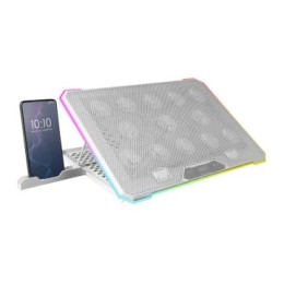 ÷ Base de refrigeracion para portatiles mars gaming mnbc13w con soporte de movil/tablet 13xfans black