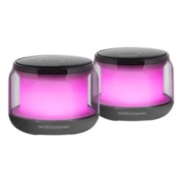 ÷ Altavoz bluetooth 2,0 mars gaming ms-aura black rgb 360? bt 5,3 15w alimentacion usb + jack 3,5mm