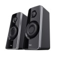 ÷ Altavoces 2.1 trust tytan subwoofer de madera, mando a distancia potencia salida 60w rms negro