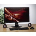 ÷ Altavoces 2.0 hama sonic mobil 183 jack 3.5mm alimentado por usb entrada para auriculares control
