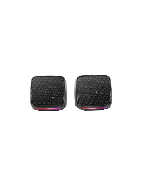 ÷ Altavoces 2.0 mars gaming mspro negro 10w usb + jack control de volumen rgb