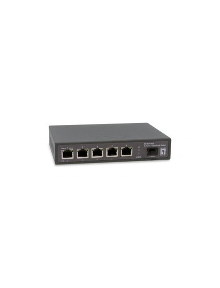 ÷ Switch poe level one gep-0625 6p 2.5gbe 4p poe 65w +1p sfp+/10g
