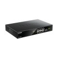÷ Switch no gestionable d-link dgs-1010mp 8p giga poe (125w) + 1p giga +1p sfp