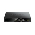 ÷ Switch no gestionable d-link dgs-1010mp 8p giga poe (125w) + 1p giga +1p sfp