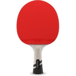 ÷ Pala de ping pong pro-spin premium fibra de carbono madera 7-ply goma ofensiva esponja 2mm funda