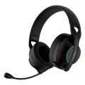 ÷ Headset bluetooth coolbox wb01 rgb negro bt 5.4 2.4ghz jack 3.5mm usb-a y usb-c
