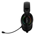 ÷ Headset bluetooth coolbox wb01 rgb negro bt 5.4 2.4ghz jack 3.5mm usb-a y usb-c