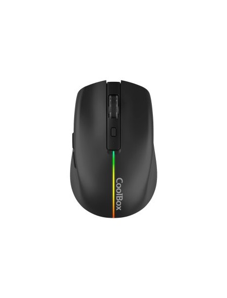 ÷ Mouse coolbox gaming wireless w01 1600dpi ajustables 6 botonoes bateria 500mah color negro