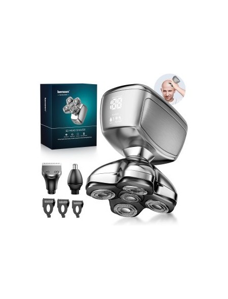 ÷ Afeitadora cabeza kensen jk-1368 ipx6 cabezales magneticos seco y humedo accesorios carga usb-c