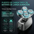 ÷ Afeitadora cabeza kensen jk-1368 ipx6 cabezales magneticos seco y humedo accesorios carga usb-c