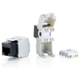 ÷ Kit 8 uds conector hembra rj45 utp cat6 panel keystone tool free