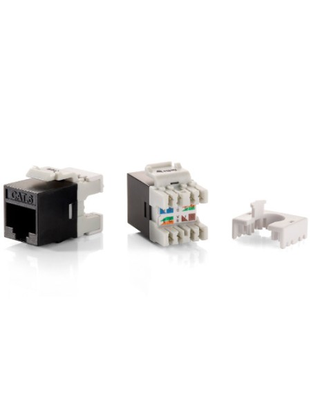 ÷ Kit 8 uds conector hembra rj45 utp cat6 slim panel keystone