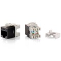 ÷ Kit 8 uds conector hembra rj45 utp cat6 slim panel keystone